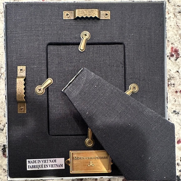 MacKenzie-Childs Gold Enamel Picture Frame - Picture 2 of 3